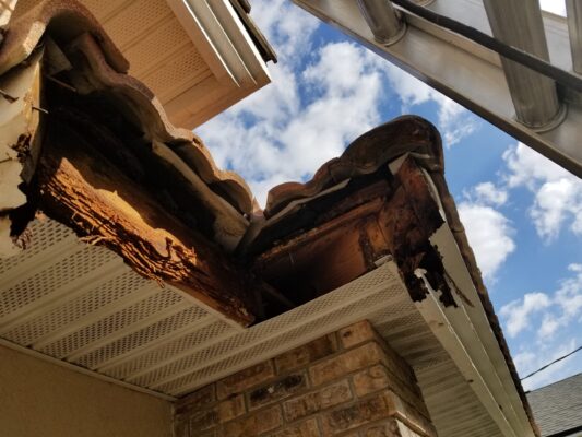 Tile Roof Before Roof Repair