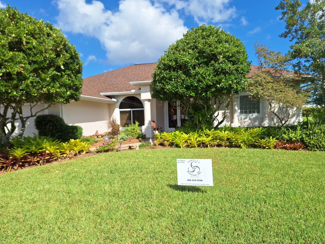 New shingle roof in Flagler County by Three C's Roofing