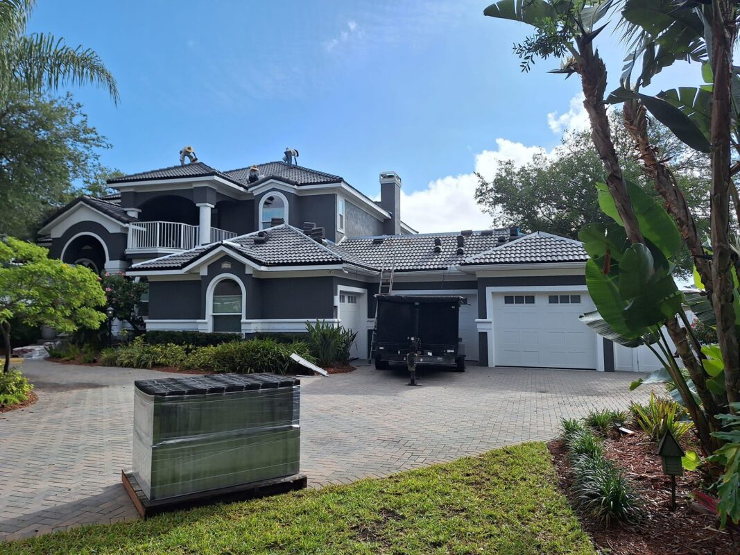 Scott Crider installs Flagler Beach new tile roofing